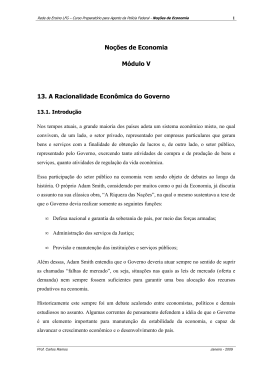 No&ccedil;&otilde;es de Economia M&oacute;dulo V 13. A Racionalidade Econ&ocirc;mica do