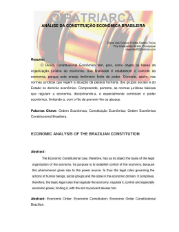 AN&Aacute;LISE DA CONSTITUI&Ccedil;&Atilde;O ECON&Ocirc;MICA BRASILEIRA
