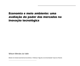 Economia e meio ambiente: uma avalia&ccedil;&atilde;o do poder dos