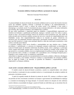 1 2&ordm; CONGRESSO NACIONAL DOS ECONOMISTAS