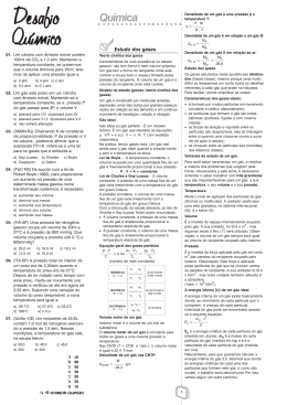 Estudo dos gases