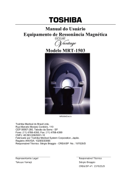 ressonancia VANTAGE TOSHIBA