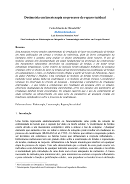 Dosimetria em laserterapia no processo de reparo