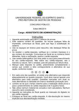 Prova - Pr&oacute;-Reitoria de Gest&atilde;o de Pessoas