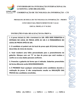 Prova Tipo 01
