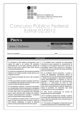 ArteCeramica - prova edital 02/2012