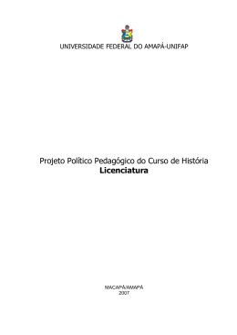 Licenciatura - UNIFAP - Universidade Federal do Amap&aacute;