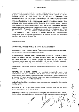 ATA DA REUNIÃO A partir das 10:00 horas, do dia 24