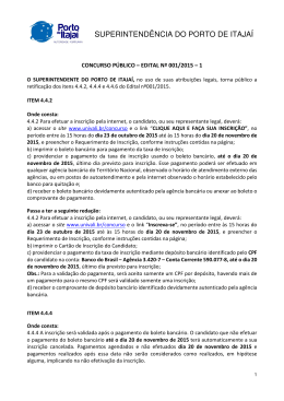 Retificação do Edital