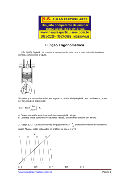 Trigonometria – Função - NS Aulas Particulares