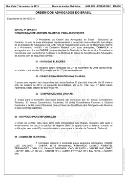 1 – dje – edital convocação 259 - Ordem dos Advogados do Brasil