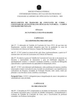 SERVI&Ccedil;O P&Uacute;BLICO FEDERAL UNIVERSIDADE