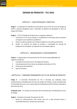 regulamento do trabalho de conclusão de curso