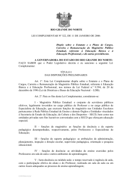 Lei Comp. nº 322 de 11/01/2006 - Assembleia Legislativa do Rio