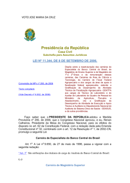 Voto – José Maria da Cruz - CEFET