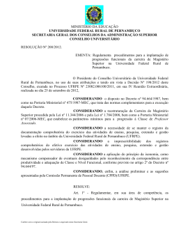 Resolu&ccedil;&atilde;o N&ordm; 208/2012