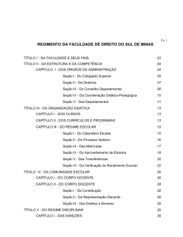 regimento da fdsm