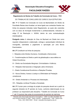 FACULDADE RA&Iacute;ZES