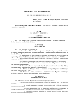 (Lei nº 111 de 21.12.95) - Ministério Público de Contas | Roraima