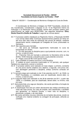 FESP Edital Nº. 002/2011 – Coordena
