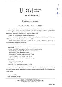 U usBu/i l ll`i&acirc;l&acirc;rﬂf - Faculdade de Belas Artes de Lisboa