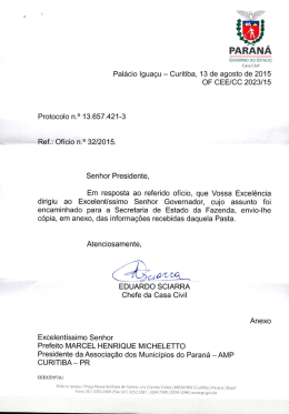 Prot. Sefa - Associação dos Municípios do Paraná