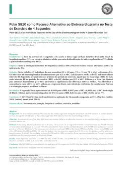 Polar S810 como Recurso Alternativo ao