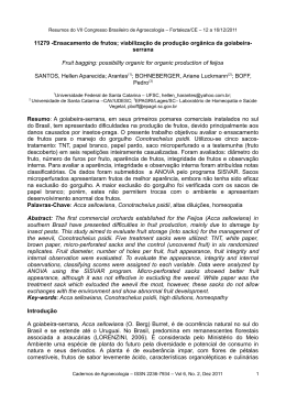 viabiliza&ccedil;&atilde;o de produ&ccedil;&atilde;o org&acirc;nica da goiabeira