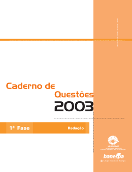Reda&ccedil;&atilde;o e Quest&otilde;es ( 1&ordf; Fase )