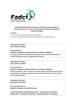 respostas dos recursos