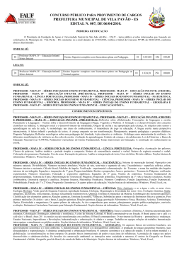primeira retificação do edital