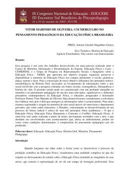 um mergulho no pensamento pedagógico da educação