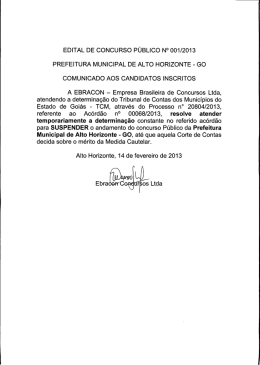 aviso de suspensão do concurso