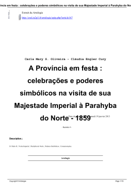A Prov&iacute;ncia em festa : celebra&ccedil;&otilde;es e poderes simb&oacute;licos na