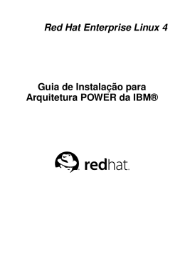 Red Hat Enterprise Linux 4 Guia de Instalação para Arquitetura