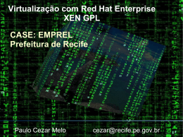 Virtualizacao com Red Hat Enterprise - XEN