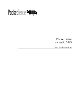 PacketFence – versão 3.0.3