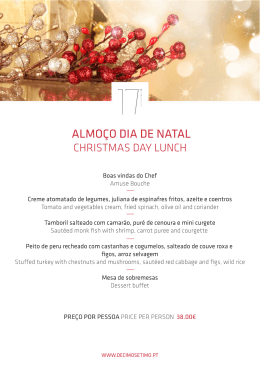 Almo&ccedil;o dia de Natal
