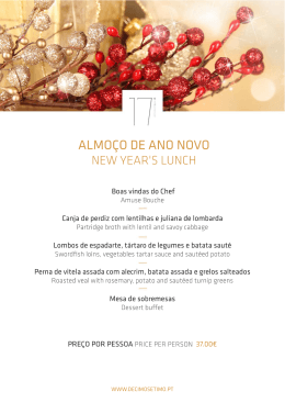 ALMO&dagger;O DE ANO NOVO