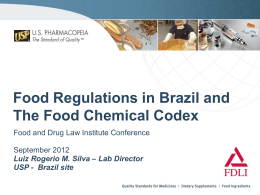 Food Chemical Codex - Food and Drug Law Institute