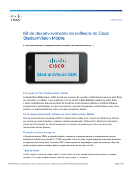 Kit de desenvolvimento de software do Cisco StadiumVision Mobile