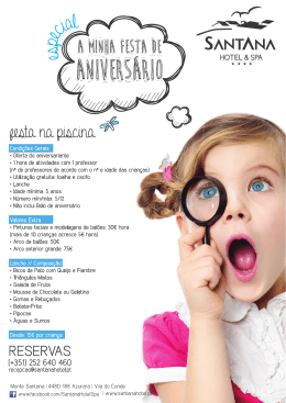 Festas de Anivers&aacute;rio