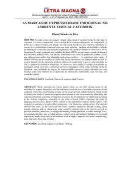 as marcas de expressividade emocional no ambiente