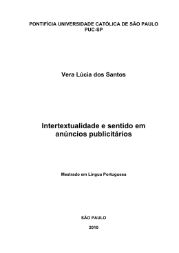 Intertextualidade e sentido em an&uacute;ncios publicit&aacute;rios