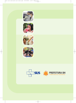 prot pre natal.qxd - Prefeitura Municipal de Belo Horizonte