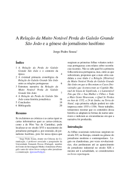 A Rela&ccedil;&atilde;o da Muito Not&aacute;vel Perda do Gale&atilde;o Grande S&atilde;o