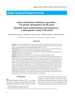 Lúpus eritematoso sistémico e gravidez – revisão de 51 gestações