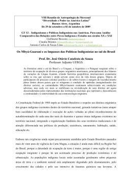 Jos&eacute; Ot&aacute;vio Catafesto de Souza. Os Mby&aacute;