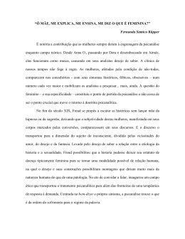 &ldquo;&Ocirc; M&Atilde;E, ME EXPLICA, ME ENSINA, ME DIZ O QUE &Eacute; FEMININA