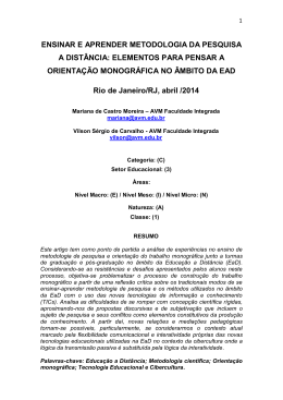 ensinar e aprender metodologia da pesquisa a distância